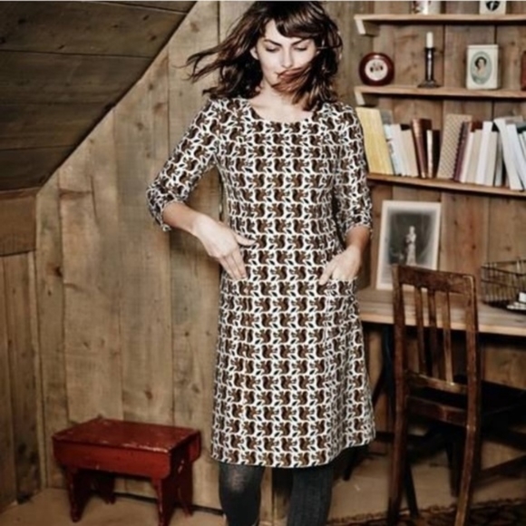 Boden Dresses & Skirts - Boden hartland squirrel acorn corduroy dress 2